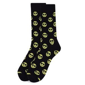 Men's Crew Socks -Smiley Face- Cool- NWT